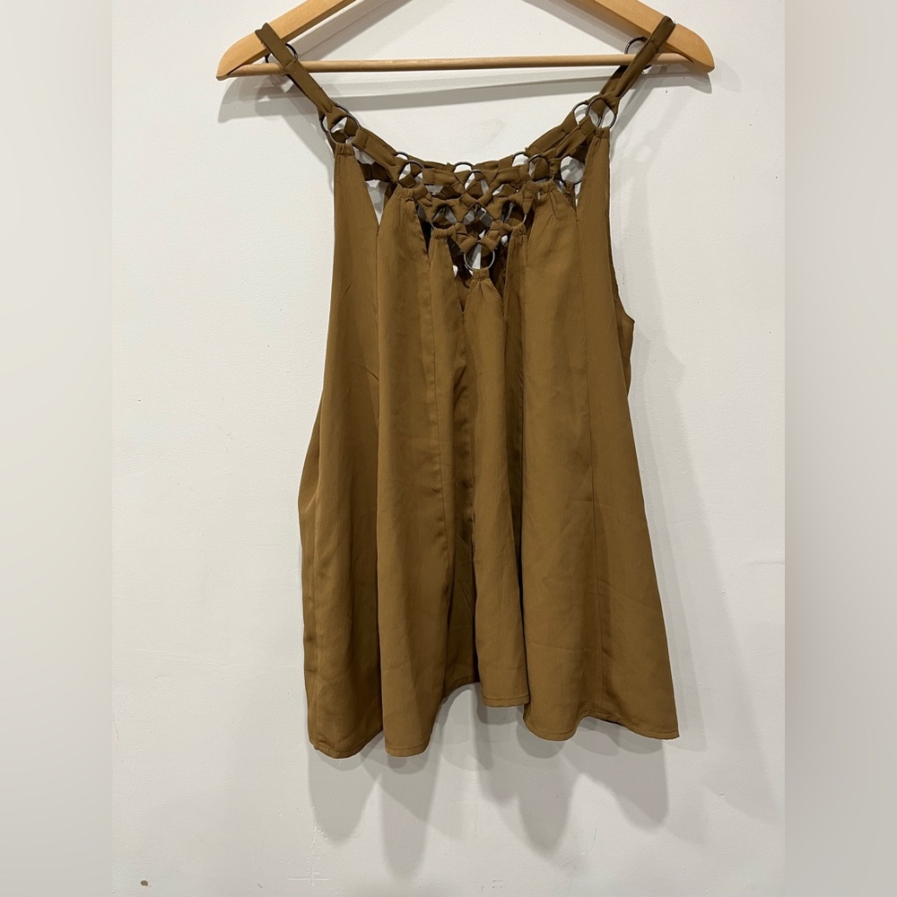 Free People Sleeveless Tank Top/Blouse, Oversize Flowy Size S